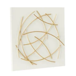 24" X 24" Metal Abstract Overlapping Lines Wall Decor With White Backing White - CosmoLiving By Cosmopolitan 9 24" X 24" Metal Abstract Overlapping Lines Wall Decor With White Backing White - CosmoLiving By Cosmopolitan -Home Decoration GUEST 5d5f63db 605b 46ce 8b0e 50604920ef32