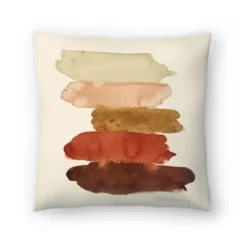 Americanflat Watercolor Swatcheds Rust Brown Throw Pillow By Pauline Stanley -Home Decoration GUEST 5e42626b 9f10 4d2b 9ccc 064425f71803