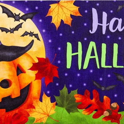 Evergreen Jolly Jack Sassafras Indoor Outdoor Switch Doormat 1'10"x10" Purple 4 Evergreen Jolly Jack Sassafras Indoor Outdoor Switch Doormat 1'10"x10" Purple - Image 2