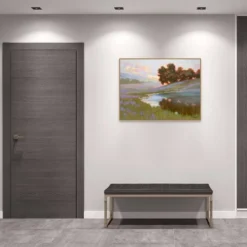 42" X 32" Pastel Lupin By Ed Penniman Framed Canvas Wall Art Print - Amanti Art -Home Decoration GUEST 5ebaab92 b8f1 49f5 aef3 114e04f3a9df