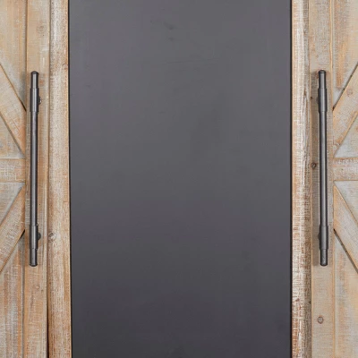 Farmhouse Wood Window Inspired Chalkboard Wall Decor Brown - Olivia & May 5 Farmhouse Wood Window Inspired Chalkboard Wall Decor Brown - Olivia & May - Image 3