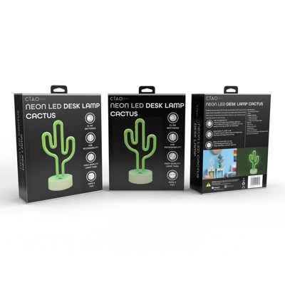 CIAO Tech Decorative Cactus Neon Night Light LED Desk Table Lamp 5 CIAO Tech Decorative Cactus Neon Night Light LED Desk Table Lamp - Image 3
