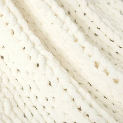 40"x50" Hygge Soft Cozy Chunky Knitted Throw Blanket - Lush Décor 5 40"x50" Hygge Soft Cozy Chunky Knitted Throw Blanket - Lush Décor - Image 3