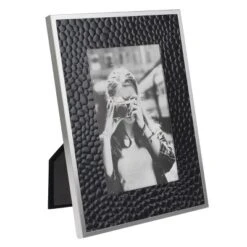 4" X 6" Metal Image Frame Silver/Black - Stonebriar Collection