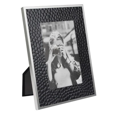 4" X 6" Metal Image Frame Silver/Black - Stonebriar Collection 3 4" X 6" Metal Image Frame Silver/Black - Stonebriar Collection