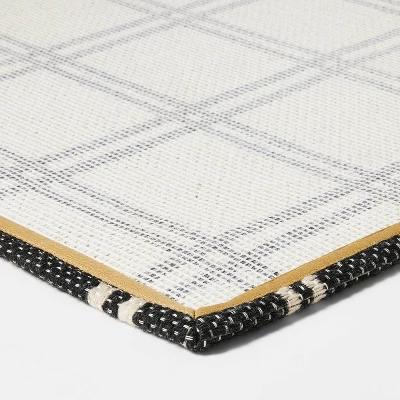 1'6"x2'6" Indoor/Outdoor Plaid Scatter Halloween Doormat Black/White - Hyde & EEK! Boutique™ 5 1'6"x2'6" Indoor/Outdoor Plaid Scatter Halloween Doormat Black/White - Hyde & EEK! Boutique™ - Image 3