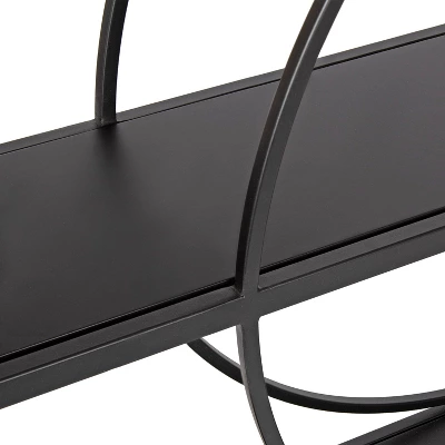 36" X 24" Pirzada Geometric Wall Shelf Black - Kate & Laurel All Things Decor 4 36" X 24" Pirzada Geometric Wall Shelf Black - Kate & Laurel All Things Decor - Image 2