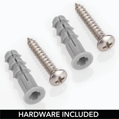 MDesign Metal Storage Organizer Basket With 6 Hooks - Wall Mount 4 MDesign Metal Storage Organizer Basket With 6 Hooks - Wall Mount - Image 2