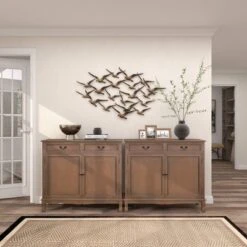 Metal Bird Flying Flock Of Wall Decor Gold - Olivia & May 22 Metal Bird Flying Flock Of Wall Decor Gold - Olivia & May -Home Decoration GUEST 64330988 0a58 48af 9793 4b92c4e01650