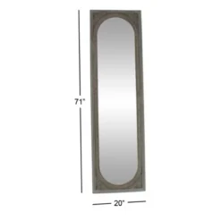 Natural Wood Console Mirror Brown - Olivia & May -Home Decoration GUEST 647867ba f343 4e55 80a2 11f569383ff6