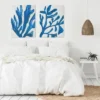 (Set Of 2) Blue Watercolor Seaweed Painitng By Jetty Home Wall Art Set - Americanflat
