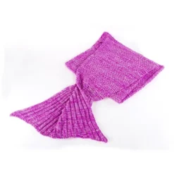 Kitchen + Home Mermaid Tail Blanket - Mermaid Pattern Knitted Throw For Adults And Kids - 72 -Home Decoration GUEST 65a0052e 533f 44d0 906f 19b17212c447
