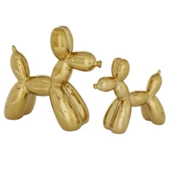 Set Of 2 Ceramic Balloon Dog Sculptures - Olivia & May -Home Decoration GUEST 67ee9326 b5e9 4673 8a06 05636f7136aa