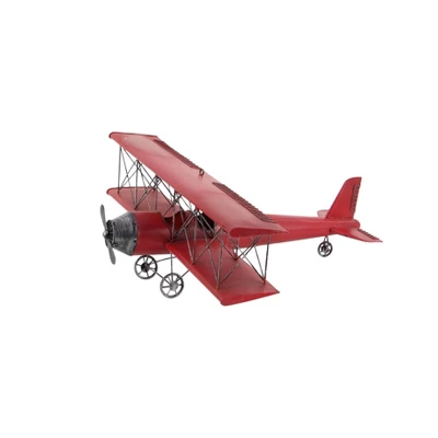 Vintage Biplane Replica (31") - Olivia & May 5 Vintage Biplane Replica (31") - Olivia & May - Image 3