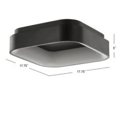 17.75" Metal Rafael Flush Mount (Includes Energy Efficient Light Bulb) Black - JONATHAN Y 8 17.75" Metal Rafael Flush Mount (Includes Energy Efficient Light Bulb) Black - JONATHAN Y -Home Decoration GUEST 690a0c8d 1629 4de7 9503 4269e7abb534