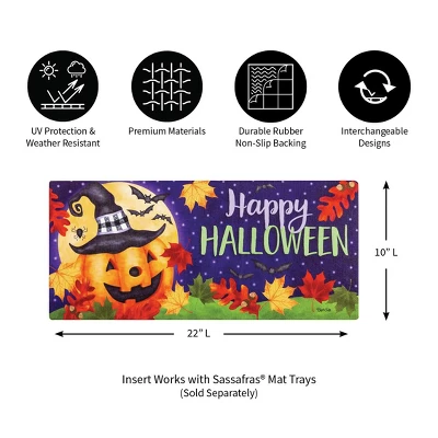 Evergreen Jolly Jack Sassafras Indoor Outdoor Switch Doormat 1'10"x10" Purple 6 Evergreen Jolly Jack Sassafras Indoor Outdoor Switch Doormat 1'10"x10" Purple - Image 4