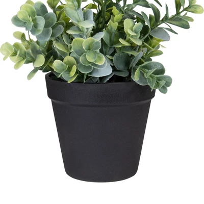 Northlight 10" Green Artificial Melia Azedarach Plant In Black Pot 4 Northlight 10" Green Artificial Melia Azedarach Plant In Black Pot - Image 2
