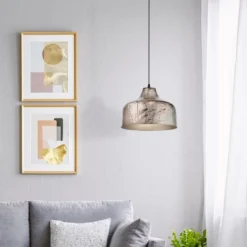 11" Bela Silver Metal Bowl Shaped Pendant Ceiling Light - River Of Goods 15 11" Bela Silver Metal Bowl Shaped Pendant Ceiling Light - River Of Goods -Home Decoration GUEST 6cbaf0f9 2a4c 44ee a8e1 b862d4260eae