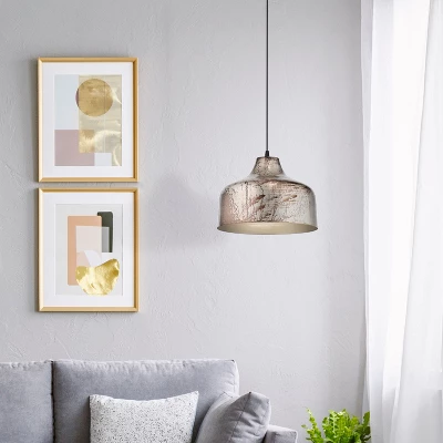 11" Bela Silver Metal Bowl Shaped Pendant Ceiling Light - River Of Goods 7 11" Bela Silver Metal Bowl Shaped Pendant Ceiling Light - River Of Goods - Image 5