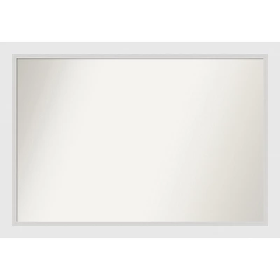 Amanti Art Blanco White Non-Beveled Wood Bathroom Wall Mirror 11 Amanti Art Blanco White Non-Beveled Wood Bathroom Wall Mirror - Image 9