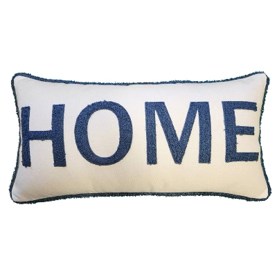 14"x28" Oversized 'Home' Plush Laser Cut With Buffalo Check Reverse Lumbar Throw Pillow - Edie@Home 10 14"x28" Oversized 'Home' Plush Laser Cut With Buffalo Check Reverse Lumbar Throw Pillow - Edie@Home - Image 8