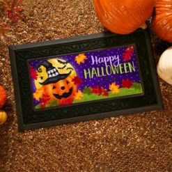 Evergreen Jolly Jack Sassafras Indoor Outdoor Switch Doormat 1'10"x10" Purple