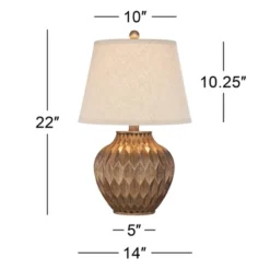 360 Lighting Accent Urn Table Lamp With USB Charging Port 22" High Warm Bronze Drum Shade For Living Room Desk Bedroom House 15 360 Lighting Accent Urn Table Lamp With USB Charging Port 22" High Warm Bronze Drum Shade For Living Room Desk Bedroom House -Home Decoration GUEST 6e8066d4 1a20 45e1 822e 9dacd21fcc24