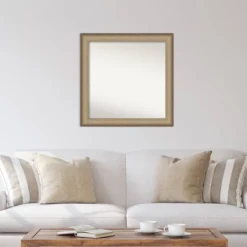 31" X 31" Non-Beveled Elegant Brushed Bronze Wall Mirror - Amanti Art 11 31" X 31" Non-Beveled Elegant Brushed Bronze Wall Mirror - Amanti Art -Home Decoration GUEST 6ecdc911 7d82 4c4e b00b 44f7ad40c9a1