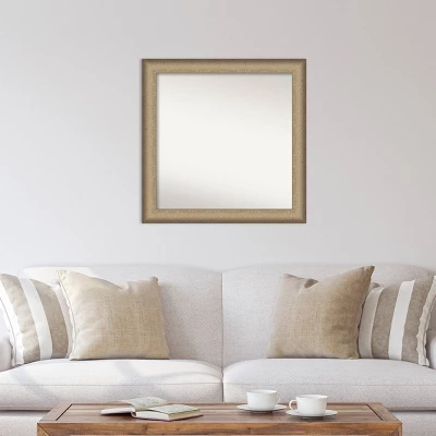 31" X 31" Non-Beveled Elegant Brushed Bronze Wall Mirror - Amanti Art 5 31" X 31" Non-Beveled Elegant Brushed Bronze Wall Mirror - Amanti Art - Image 4