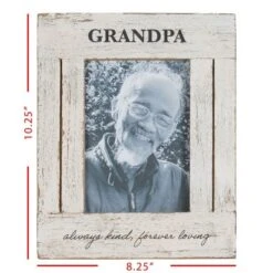 5x7 Inches Grandpa Always White Wood & Glass Photo Frame - Foreside Home & Garden 13 5x7 Inches Grandpa Always White Wood & Glass Photo Frame - Foreside Home & Garden -Home Decoration GUEST 6f142def c665 4cd1 9fbd ae8a2e63a2a8