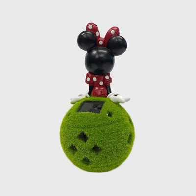 Disney 10" Stone Minnie Mouse Sitting On Flocked Ball Garden Statue 4 Disney 10" Stone Minnie Mouse Sitting On Flocked Ball Garden Statue - Image 2