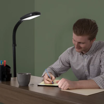 Hastings Home Daylight LED Floor Lamp – 17W, Black 4 Hastings Home Daylight LED Floor Lamp – 17W, Black - Image 2