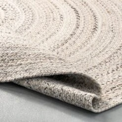 NuLOOM Kyla Handmade Braided Farmhouse Round Area Rug -Home Decoration GUEST 70f76cde 1810 41ca 8250 3ffad3f66b8a