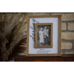 Antique White Canvas 4x6 Inch "Darling" Wood Decorative Picture Frame - Foreside Home & Garden 13 Antique White Canvas 4x6 Inch "Darling" Wood Decorative Picture Frame - Foreside Home & Garden -Home Decoration GUEST 70fd6c35 2170 4325 9f71 c270e015c11a
