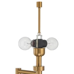 Possini Euro Design Camber Workstation Warm Gold Swing Arm Desk Lamp With Outlet And USB Port -Home Decoration GUEST 7159656b 3043 437b b9ae 4a192d9635e8