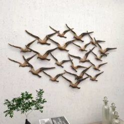 Metal Bird Flying Flock Of Wall Decor Gold - Olivia & May 20 Metal Bird Flying Flock Of Wall Decor Gold - Olivia & May -Home Decoration GUEST 71cd54e5 eaf7 4bea 9cf4 09d3d7236aae
