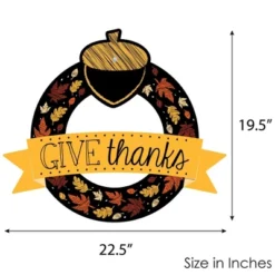 Big Dot Of Happiness Give Thanks - Outdoor Thanksgiving Party Decor - Front Door Wreath 12 Big Dot Of Happiness Give Thanks - Outdoor Thanksgiving Party Decor - Front Door Wreath -Home Decoration GUEST 721c4c28 e742 4bcc 9e91 c82249c72a7b