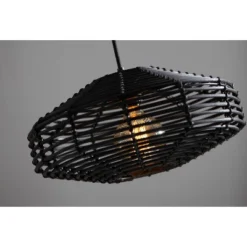 7" Kingston Pendant Ceiling Light Black - Adesso -Home Decoration GUEST 72443522 278e 411d 8a53 8381edd88028