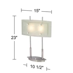 Possini Euro Design Charles Street Modern Desk Lamp 23" High Chrome Satin Nickel Frosted Slump Glass Shade For Bedroom Living Room Bedside Nightstand 14 Possini Euro Design Charles Street Modern Desk Lamp 23" High Chrome Satin Nickel Frosted Slump Glass Shade For Bedroom Living Room Bedside Nightstand -Home Decoration GUEST 72f5eda7 e445 4ef1 bab7 c99c49fe11e9