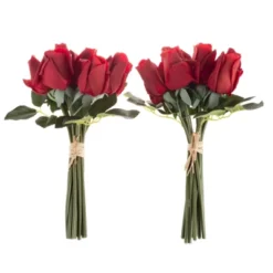 Artificial Rose Bud Bundles ? 24PC Real Touch Fake 11.5-Inch Flowers With Stems For Home Décor, Wedding, Or Bridal/Baby Showers By Pure Garden (Red) 14 Artificial Rose Bud Bundles ? 24PC Real Touch Fake 11.5-Inch Flowers With Stems For Home Décor, Wedding, Or Bridal/Baby Showers By Pure Garden (Red) -Home Decoration GUEST 7538bb87 255e 4a5e 8f44 c5217950add8