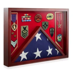 Reminded Military Shadow Box Display Case For Medals & Burial Flag - Solid Wood Cabinet With Velvet Insert 18 Reminded Military Shadow Box Display Case For Medals & Burial Flag - Solid Wood Cabinet With Velvet Insert -Home Decoration GUEST 756767a7 6df4 4cd1 81ca bbc8df901479