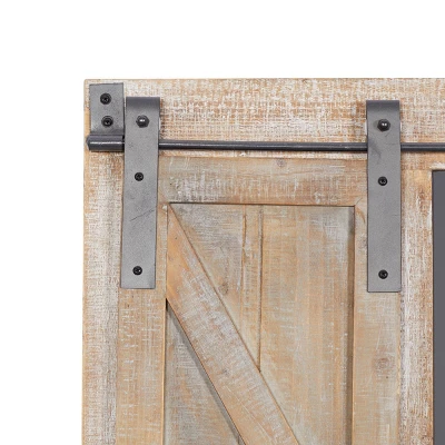 Farmhouse Wood Window Inspired Chalkboard Wall Decor Brown - Olivia & May 4 Farmhouse Wood Window Inspired Chalkboard Wall Decor Brown - Olivia & May - Image 2