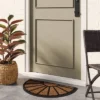 1'6"x2'6" Half Moon Rubber Coir Doormat Black - Threshold™ -Home Decoration GUEST 76657ddb 8c5d 423a b7e6 1cee1588bcac