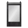 18" X 28" Cates Functional Wall Mirror Black - Kate & Laurel All Things Decor