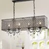 36.61" X 8.66" X 56.30" 4-Light Aruna Chandelier Black - Warehouse Of Tiffany -Home Decoration GUEST 78b2631b 4ab7 4012 88aa 91f22d5409cc