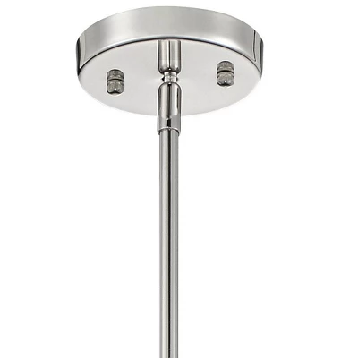 Possini Euro Design Smart Polished Nickel Chandelier 20" Wide Modern Drum Clear Crystal 6-Light Fixture For Dining Room House Foyer Kitchen Island 5 Possini Euro Design Smart Polished Nickel Chandelier 20" Wide Modern Drum Clear Crystal 6-Light Fixture For Dining Room House Foyer Kitchen Island - Image 3