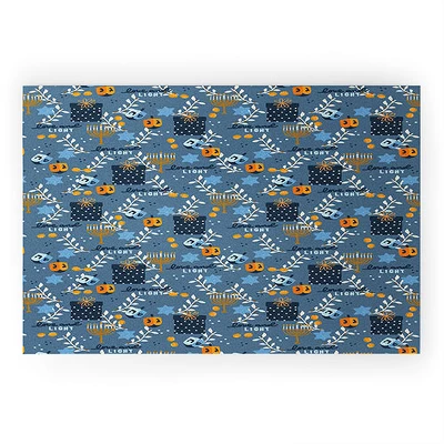Marni Love And Light Blue Hanukkah Looped Vinyl Welcome Mat - Society6 8 Marni Love And Light Blue Hanukkah Looped Vinyl Welcome Mat - Society6 - Image 6