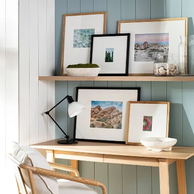 19.24" X 25.24" Matted To 8" X 10" Gallery Frame Natural Wood - Threshold™ Designed With Studio McGee 3 19.24" X 25.24" Matted To 8" X 10" Gallery Frame Natural Wood - Threshold™ Designed With Studio McGee