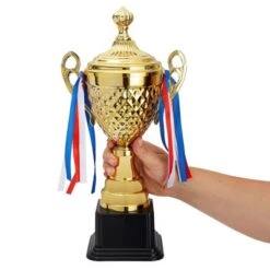 Juvale Large Graduation Party Trophy For Sports Tournaments, Competitions, Awards, Gold, 15.2 X 7.5 X 3.7 In -Home Decoration GUEST 7c308277 d442 499e 8ebe 9f96dc653250