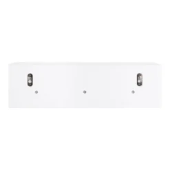 18" X 5" Adlynn Decorative Wall Shelf With Pegs White - Kate & Laurel All Things Decor -Home Decoration GUEST 7c6e55bc bc4b 4b8a 8a01 b711f964f86f